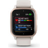 Часы GARMIN VENU SQ 2 – MUSIC EDITION PEACH GOLD ALUMINUM BEZEL WITH IVORY CASE AND SILICONE BAND 010-02700-11